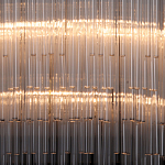 Люстра круглая с прозрачными стеклянными трубками Nembus варинант исполнения - 4 | Loft Concept в Твери