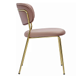 Стул Singer Chair без подлокотников Розовый Велюр варинант исполнения - 2 | Loft Concept в Твери