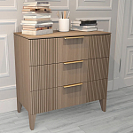 Комод коричневого цвета с 3-мя ящиками Harper Line варинант исполнения - 2 | Loft Concept в Твери