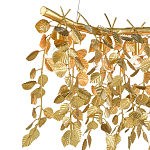 Люстра золотая с декором в виде веток эвкалипта Eucalyptus Branches варинант исполнения - 1 | Loft Concept в Твери
