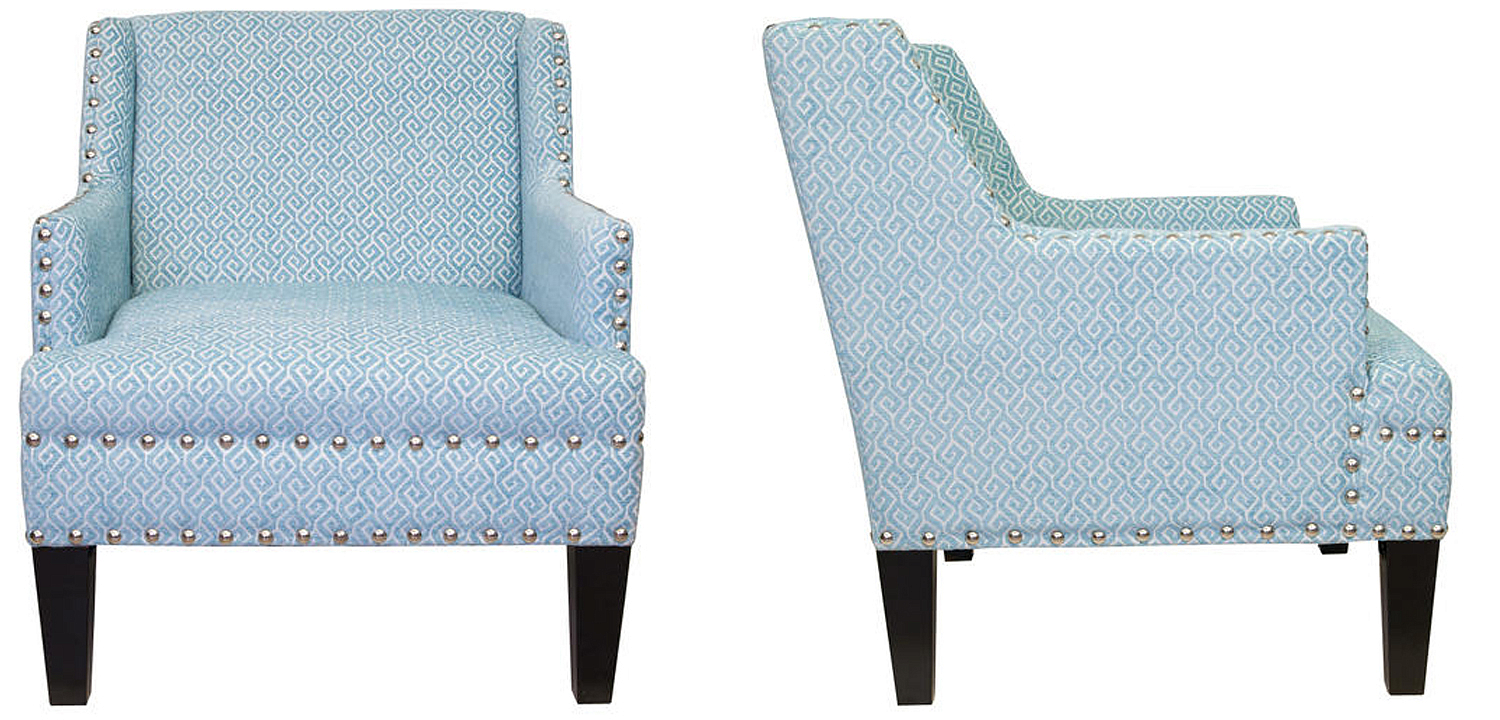 Кресло Fabio Armchair Velour blue Кресло Fabio Armchair Velour blue - Loft-Concept в Твери
