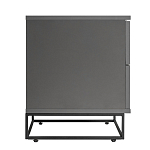 Тумба прикроватная цвета графит с ящиками Strict Lines варинант исполнения - 6 | Loft Concept в Твери