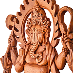 Панно из дерева Ганеша Panel With Animals варинант исполнения - 2 | Loft Concept в Твери