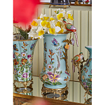 Ваза с птичкой из фарфора с бронзовыми элементами Garden of Eden варинант исполнения - 8 | Loft Concept в Твери