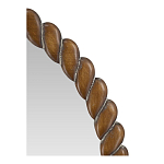 Зеркало с текстурной рамой из натурального дерева  Pine Wall Mirror варинант исполнения - 4 | Loft Concept в Твери