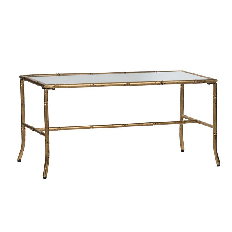 Журнальный стол Bamboo Frame Золотой Прозрачный Журнальный стол Bamboo Frame Золотой Прозрачный в Твери | Loft Concept