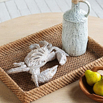 Статуэтка краб с детализированной текстурой в белом цвете Marine Accessories варинант исполнения - 6 | Loft Concept в Твери