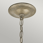 Люстра серебряного цвета с состаренным эффектом и декоративным подвесным шаром Kichler варинант исполнения - 9 | Loft Concept в Твери