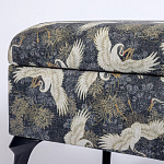 Банкетка с принтом из журавлей Crane варинант исполнения - 3 | Loft Concept в Твери