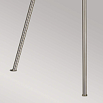 Торшер на трех тонких перекрещенных ножках с белым конусным абажуром из льна Feiss варинант исполнения - 8 | Loft Concept в Твери