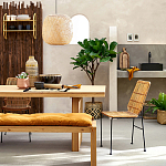 Ваза декоративная из натурального плетеного бамбука Bamboo Decor 42 варинант исполнения - 6 | Loft Concept в Твери