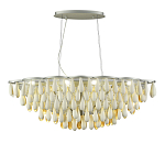 Люстра с подвесками в форме капель на серебристом каркасе Raindrop варинант исполнения - 1 | Loft Concept в Твери