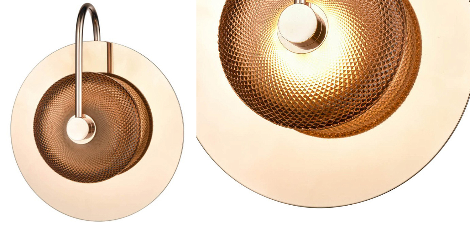 Бра Gold Disk One Mirrored Бра Gold Disk One Mirrored - Loft-Concept в Твери
