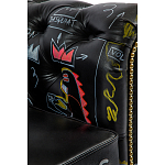 Кресло "Баския и Уорхол" Basquiat Warhol graffiti chair натуральная кожа варинант исполнения - 6 | Loft Concept в Твери