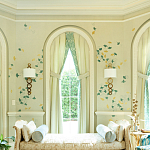 Обои ручная роспись Gingko Colourway SC-237 on grey painted Xuan paper варинант исполнения - 1 | Loft Concept в Твери