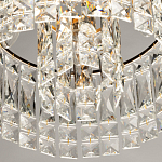 Потолочный светильник круглый с прозрачными подвесками Lunet варинант исполнения - 7 | Loft Concept в Твери