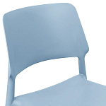 Пластиковый стул на ножках из массива бука Ferret Blue варинант исполнения - 5 | Loft Concept в Твери