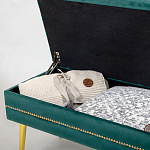 Мягкая банкетка с зоной для хранения Casket Green варинант исполнения - 3 | Loft Concept в Твери