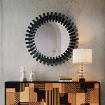 Настольная лампа с чашеобразными дисками на корпусе Glowing Waterfall варинант исполнения - 4 | Loft Concept в Твери