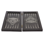 Подарочные нарды из натурального камня с гравировкой Backgammon from Stone варинант исполнения - 4 | Loft Concept в Твери