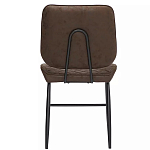 Стул с темно-коричневой обивкой из экокожи Benderson варинант исполнения - 4 | Loft Concept в Твери