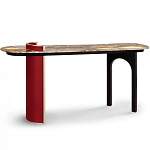 Консоль с овальной столешницей со светодиодной подсветкой Ruby варинант исполнения - 2 | Loft Concept в Твери