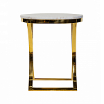 Кофейный столик на подстолье золотого цвета Noelle варинант исполнения - 3 | Loft Concept в Твери