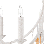 Люстра белая фактурная с подвесками из ракушек Study of Grace варинант исполнения - 1 | Loft Concept в Твери