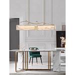 Люстра прямоугольная из фактурного стекла Chandelier Beam варинант исполнения - 3 | Loft Concept в Твери