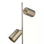 Торшер золотистый с 2-мя подвижными плафонами на белом мраморном основании Streams of Light варинант исполнения - 2 | Loft Concept в Твери