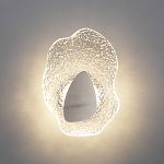 Бра с рельефным волнообразным стеклянным плафоном и вставкой из мрамора Liquid Stone варинант исполнения - 8 | Loft Concept в Твери