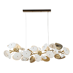 Люстра с белыми и золотистыми цветами G9 Dahlia Flowers Lamp варинант исполнения - 2 | Loft Concept в Твери