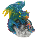 Декоративная статуэтка Дракон Blue Multicolor Dragon Statuette варинант исполнения - 1 | Loft Concept в Твери