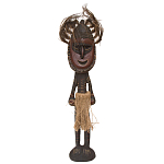 Деревянная статуэтка Абориген в маске с перьями Aborigine Mask Figurine варинант исполнения - 1 | Loft Concept в Твери
