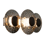 Бра из трех стеклянных фактурных дисков Eyepiece варинант исполнения - 1 | Loft Concept в Твери