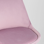 Стул с мягким велюровым сиденьем Arvika Pink варинант исполнения - 7 | Loft Concept в Твери