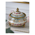 Шкатулка фарфоровая с цветочной росписью Eden Garden варинант исполнения - 5 | Loft Concept в Твери