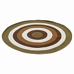 Ковер круглый из хлопка с контрастным узором Bullseye 150 варинант исполнения - 1 | Loft Concept в Твери