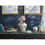 Шкатулка голубого цвета с цветочными орнаментами Blue Garden варинант исполнения - 5 | Loft Concept в Твери