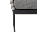 Диван двухместный уличный темно-серый Street Bliss варинант исполнения - 4 | Loft Concept в Твери