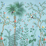 Обои ручная роспись Amazonia Duck Egg варинант исполнения - 1 | Loft Concept в Твери