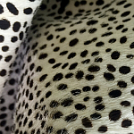 Мебельная ткань Искусственный мех  белый леопард 90 см T5-3 варинант исполнения - 4 | Loft Concept в Твери