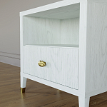 Прикроватная тумбочка с полкой Elsa Dreams White варинант исполнения - 3 | Loft Concept в Твери