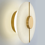 Бра с плафоном из камня в форме диска Buccio Stone Disk Wall Lamp варинант исполнения - 4 | Loft Concept в Твери