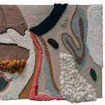 Тканый вручную текстильный гобелен Orchid варинант исполнения - 1 | Loft Concept в Твери