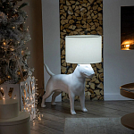 Лампа COLLECTION OF DOGS с абажуром Бультерьер варинант исполнения - 5 | Loft Concept в Твери