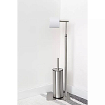 Держатель для туалетной бумаги с ершиком Chrome Bathroom Accessory варинант исполнения - 5 | Loft Concept в Твери