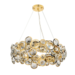 Люстра подвесная из золотых колец 57 см Golden Circles варинант исполнения - 2 | Loft Concept в Твери