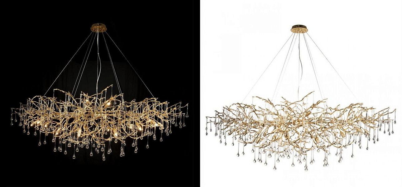 Люстра Crystal Drops bright Gold Люстра Crystal Drops bright Gold - Loft-Concept в Твери