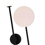 Бра с шарообразным плафоном и зеркальным круглым элементом Lunar Echo варинант исполнения - 1 | Loft Concept в Твери